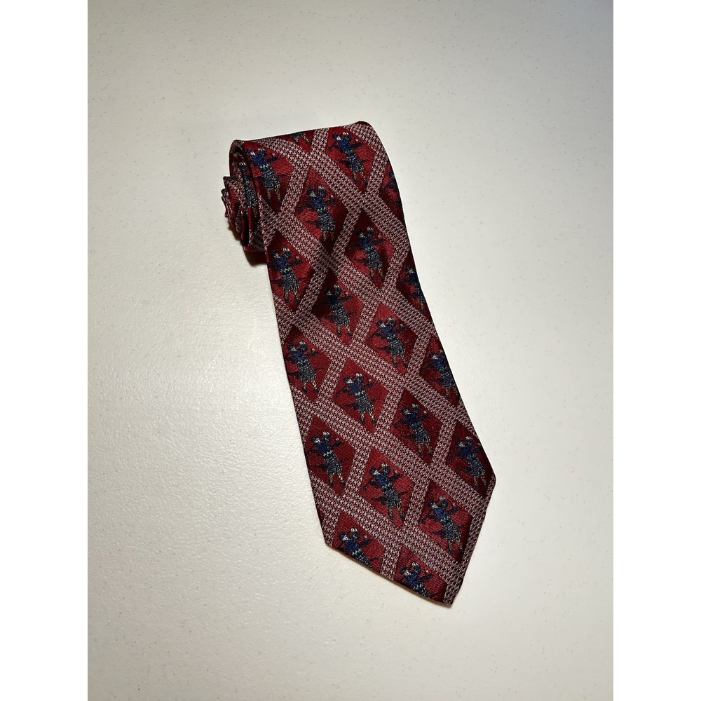 Nautica Men's Red Necktie made of 100% silk.